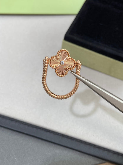 [Angela Jewellery]CLOVER RIVERSIBLE ROSE GOLD RING