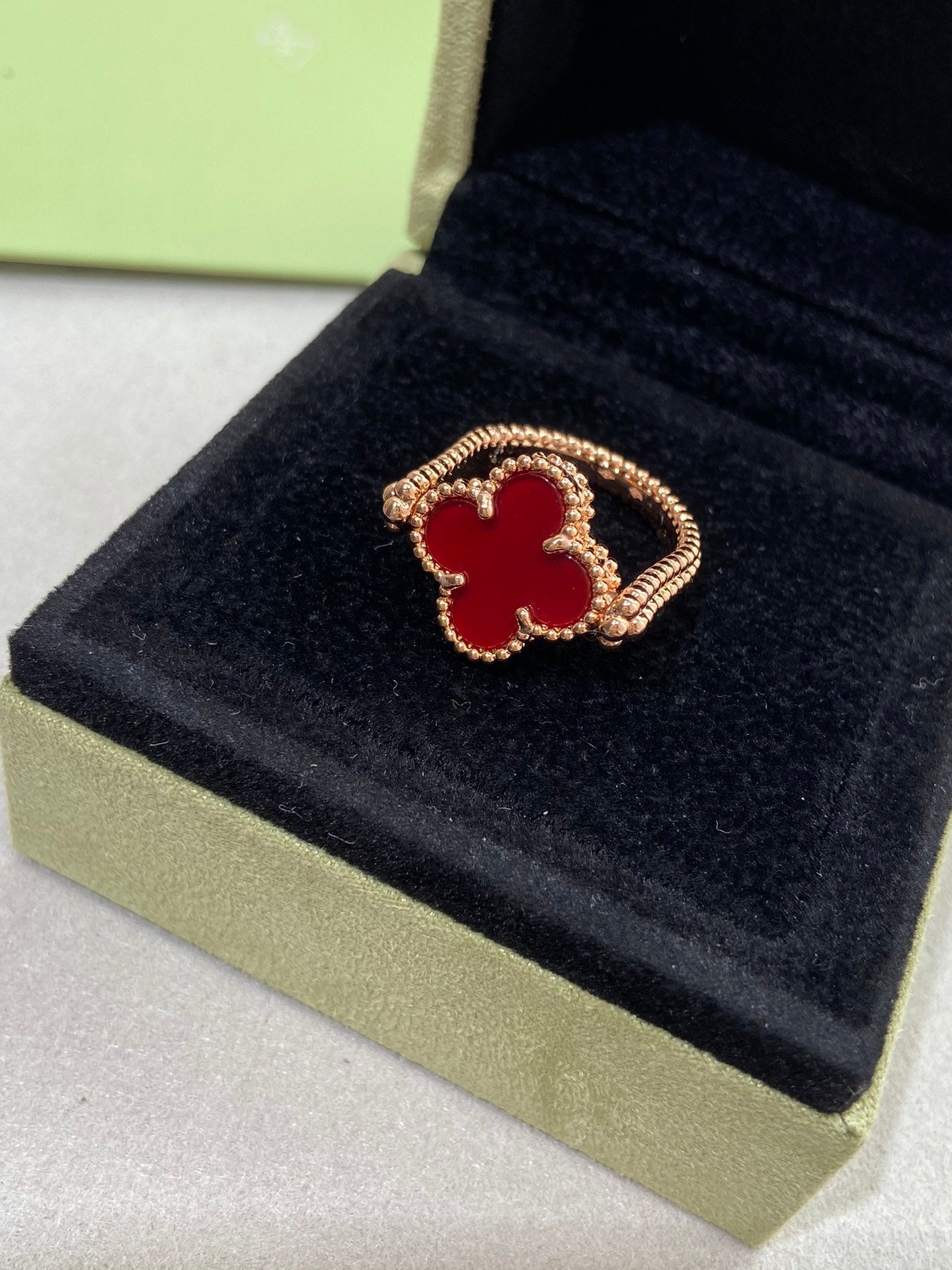[Angela Jewellery]CLOVER RIVERSIBLE ROSE GOLD RING