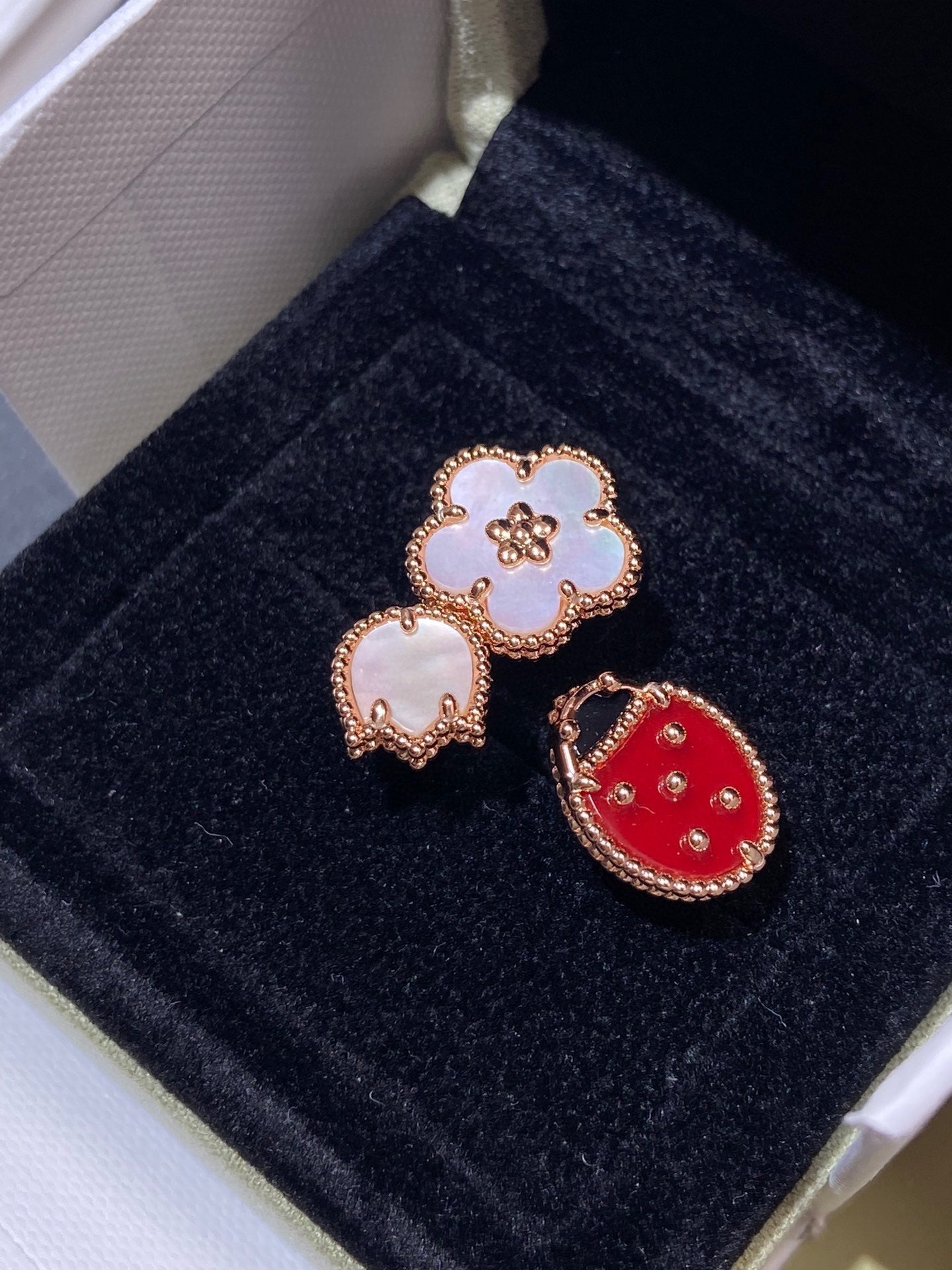 [Angela Jewellery]LUCKY 3 MOTIF ROSE GOLD RING
