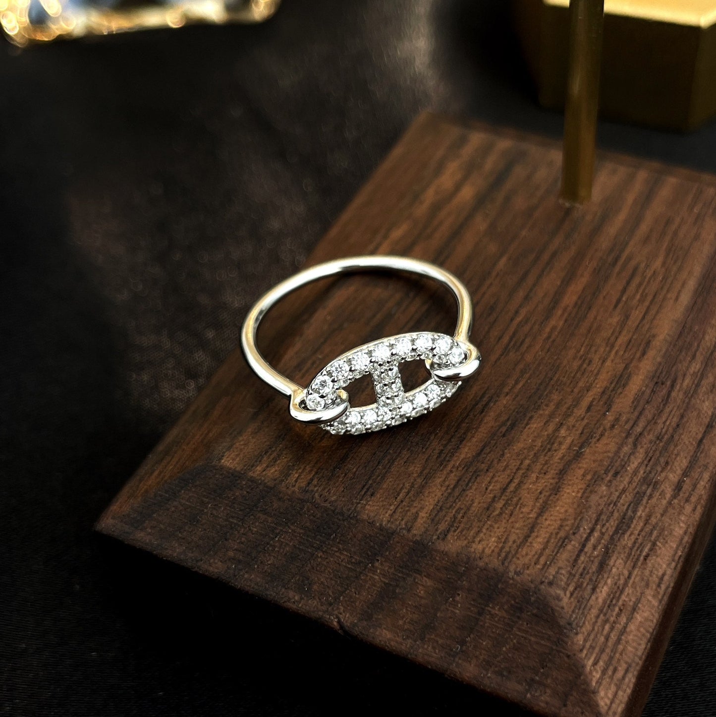 [Angela Jewellery]RONDE SMALL SILVER DIAMOND RING