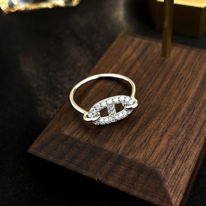 [Angela Jewellery]RONDE SMALL SILVER DIAMOND RING