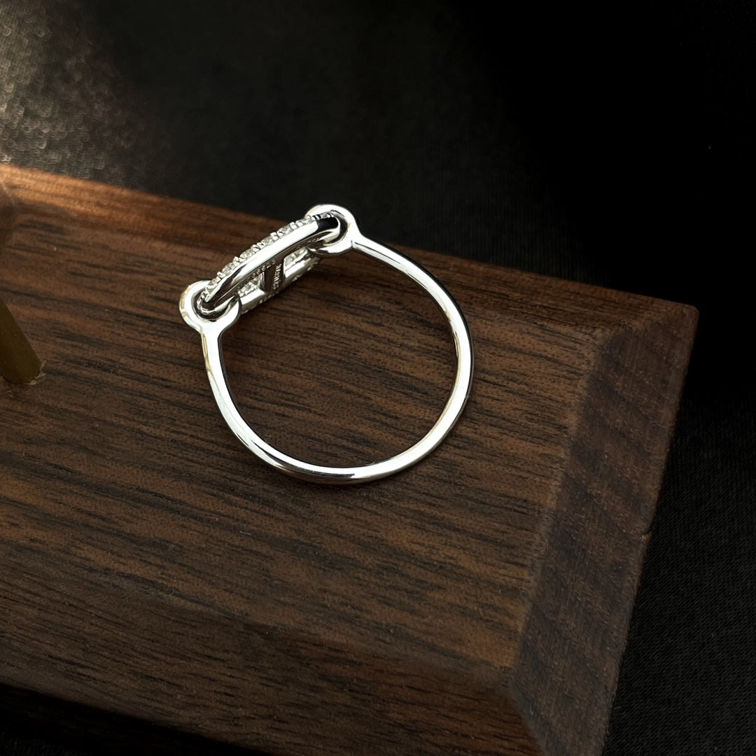 [Angela Jewellery]RONDE SMALL SILVER DIAMOND RING