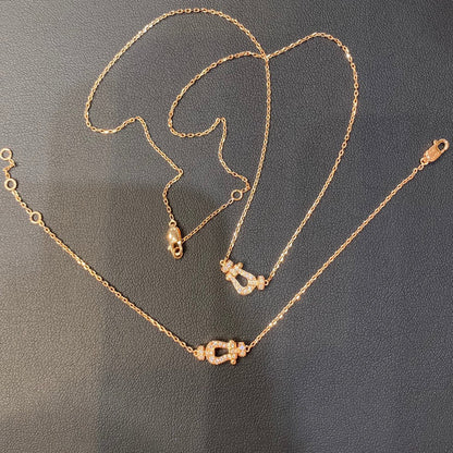 [Angela Jewellery]FORCE 10 DIAMOND PINK GOLD NECKLACE MINI MODEL