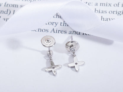 [Angela Jewellery]VIDYLLE SILVER DIAMOND MINI DROP EARRINGS