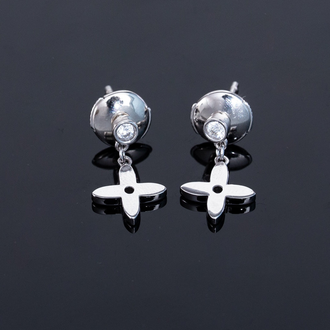 [Angela Jewellery]VIDYLLE SILVER DIAMOND MINI DROP EARRINGS
