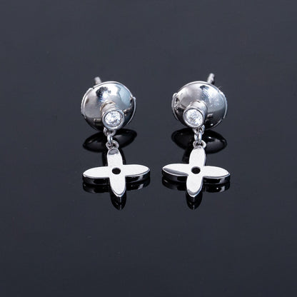 [Angela Jewellery]VIDYLLE SILVER DIAMOND MINI DROP EARRINGS