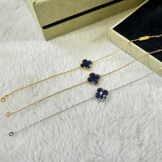 [Angela Jewellery]CLOVER 1 MOTIF PIETERSITE BRACELET