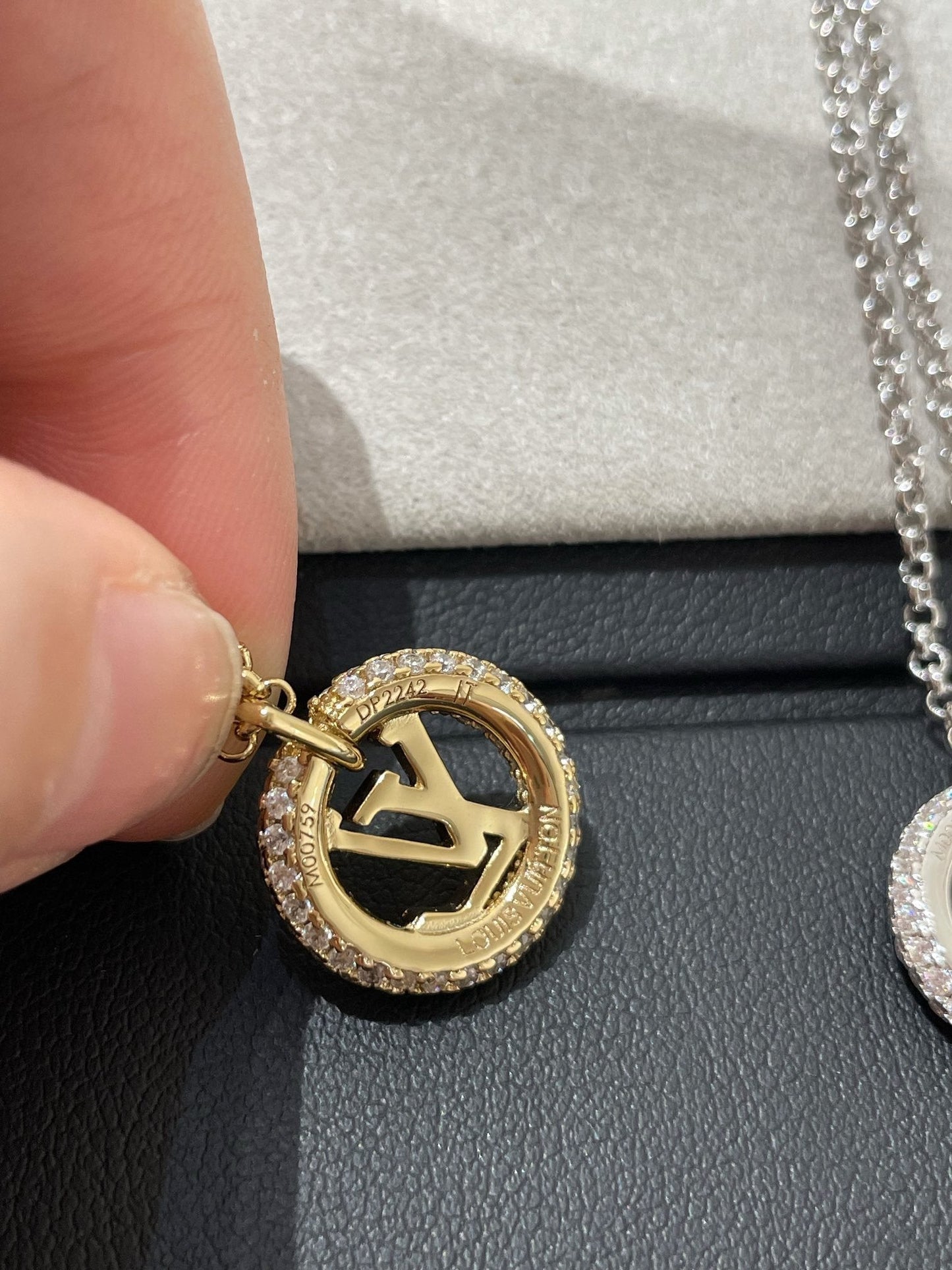 [Angela Jewellery]BY NIGHT DIAMOND PAVED NECKLACE