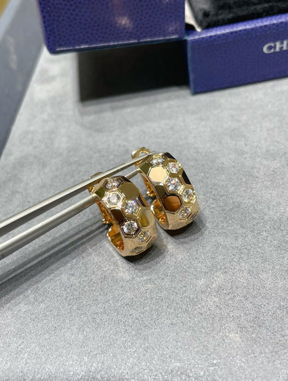 [Angela Jewellery]BEE LOVE DIAMOND HOOP EARRINGS