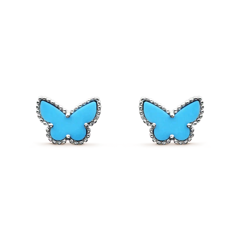 [Angela Jewellery]BUTTERFLY TURQUOISE EARRINGS SILVER