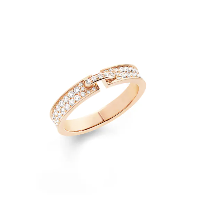 [Angela Jewellery]ALLIANCE LIENS VIDENCE PAVED DIAMOND 4MM RING