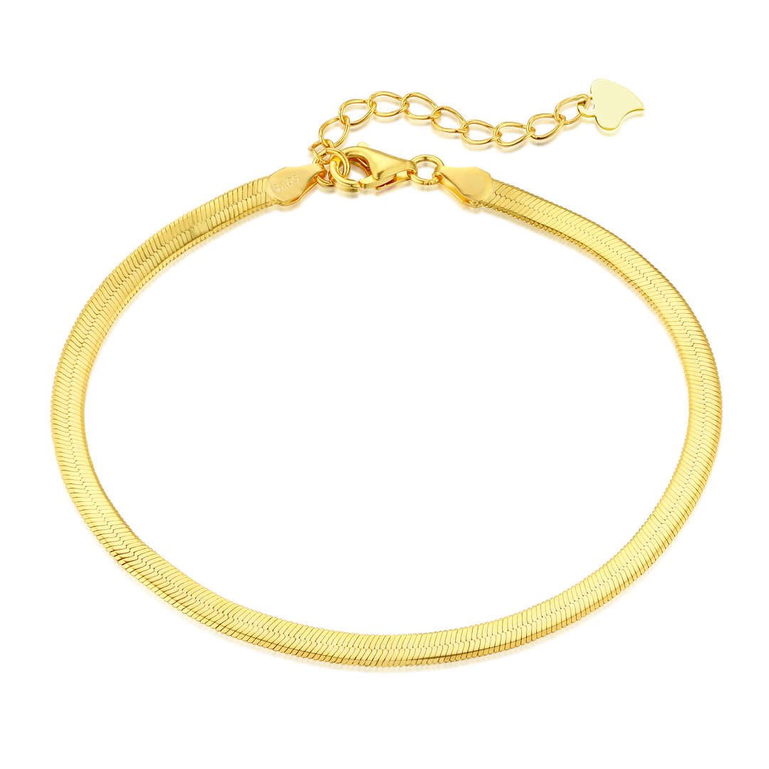 Angela Jewelry]Flat Snake Bone Chain Blade Necklace