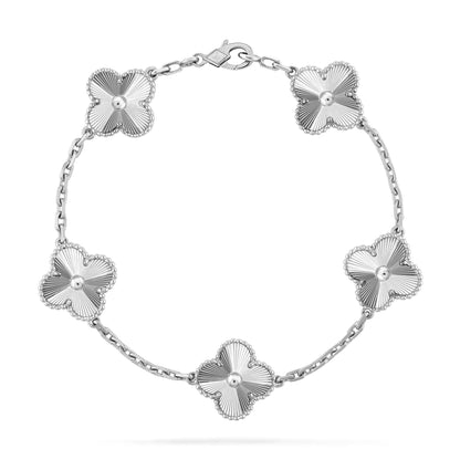 [Angela Jewellery]CLOVER SILVER 5 MOTIFS BRACELET