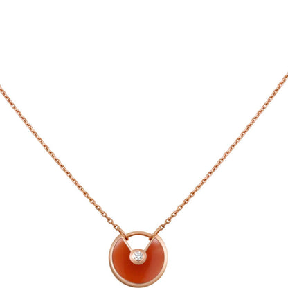[Angela Jewellery]AMULETTE GOLD CARNELIAN ONYX NECKLACE