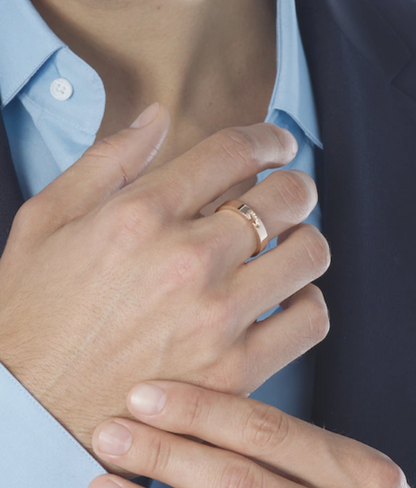 [Angela Jewellery]ALLIANCE LIENS VIDENCE DIAMOND 4MM RING