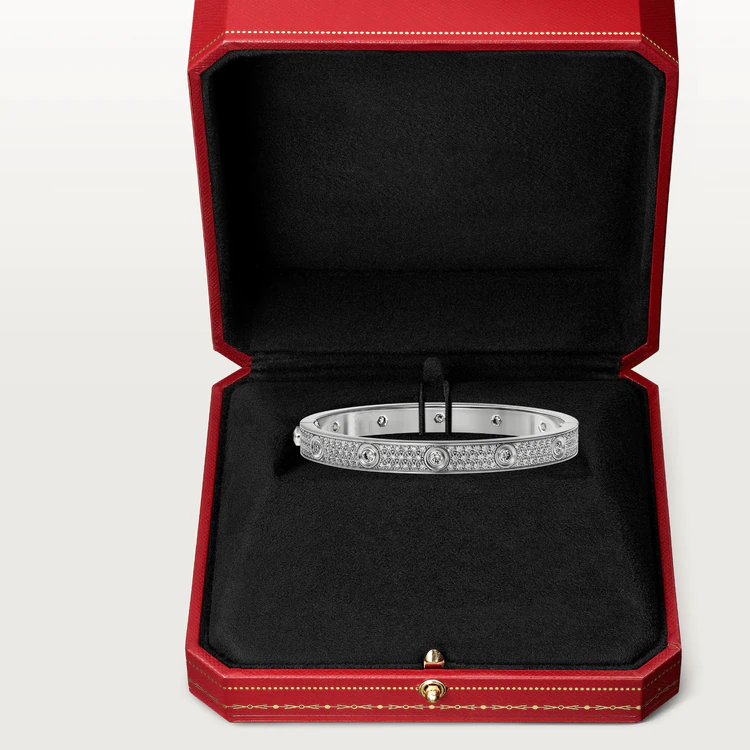 [Angela Jewellery]LOVE BRACELET 6.1MM DIAMOND-PAVED 10 BIG DIAMONDS