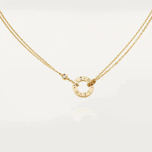 [Angela Jewellery]LOVE NECKLACE 16MM 2 DIAMONDS