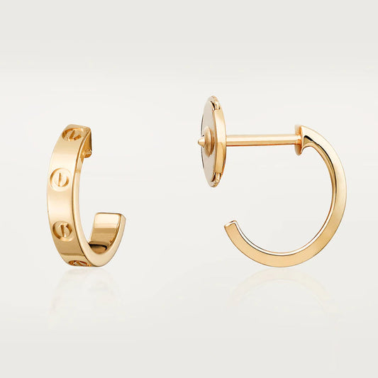 [Angela Jewellery]LOVE EARRINGS 2.65MM PINK GOLD