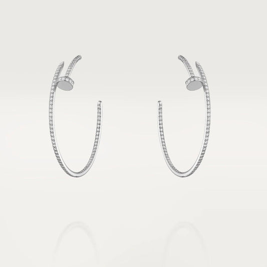 [Angela Jewellery]JUSTE EARRINGS FULL DIAMONDS 1.8MM