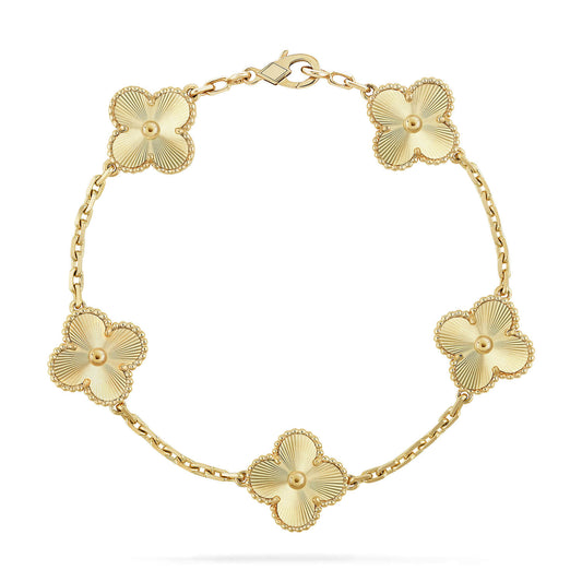 [Angela Jewellery]CLOVER 5 FLOWERS LASER BRACELET