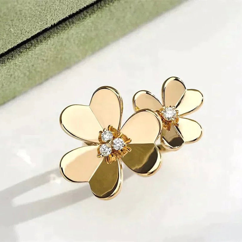 [Angela Jewellery]CLOVER COMOS GOLD DIAMOND RING