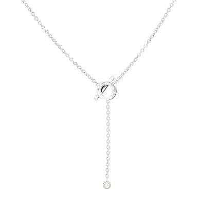 [Angela Jewellery]FINESSE SILVER DIAMOND NECKLACE