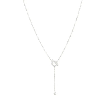 [Angela Jewellery]FINESSE SILVER DIAMOND NECKLACE