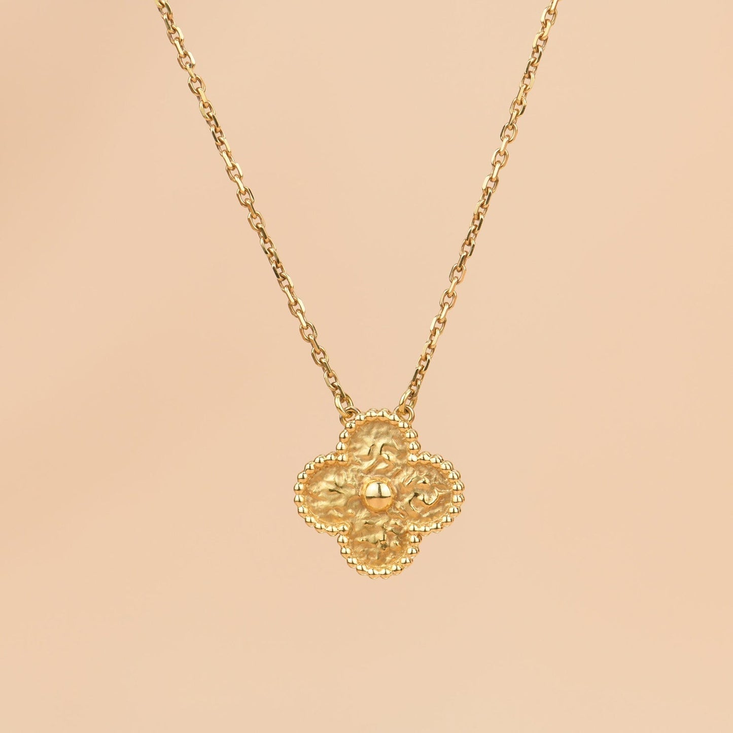 [Angela Jewellery]CLOVER 15MM  BRONZING NECKLACE