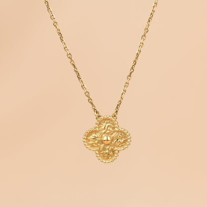 [Angela Jewellery]CLOVER 15MM  BRONZING NECKLACE
