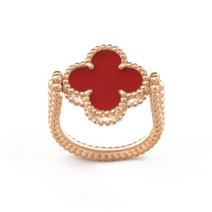 [Angela Jewellery]CLOVER RIVERSIBLE PINK GOLD RING