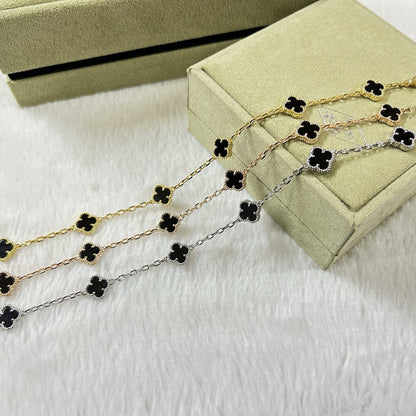 [Angela Jewellery]CLOVER 6 MOTIF  ONYXS BRACELET