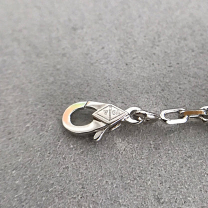 [Angela Jewellery]CLOVER 5 MOTIF ONYXS DIAMOND BRACELET SILVER