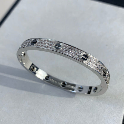 [Angela Jewellery]LOVE BRACELET 6.1MM DIAMOND-PAVED CERAMIC