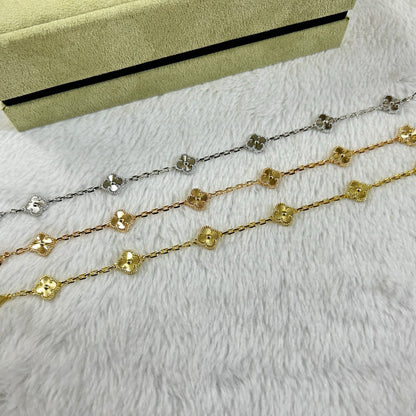 [Angela Jewellery]CLOVER 6 MOTIF DIAMOND BRACELET