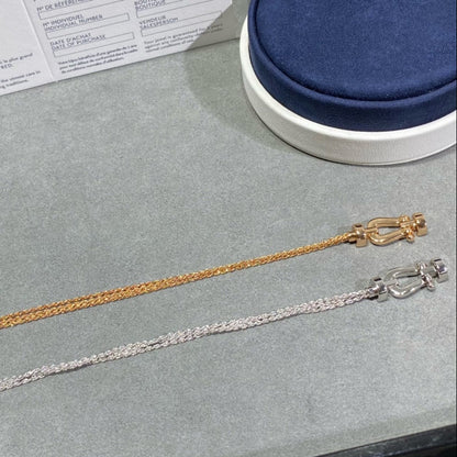 [Angela Jewellery]FORCE SMALL HORSESHOE  DIAMOND CHAIN ROPE BRACELET