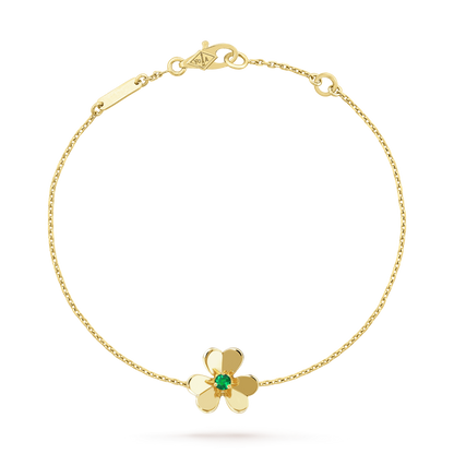 [Angela Jewellery]FRIVOLE GOLD FLOWER PINK MALACHITE BRACELET