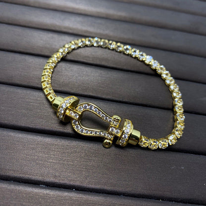[Angela Jewellery]FORCE  HORSESHOE  DIAMOND TENNIS BRACELET