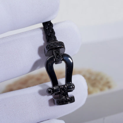 [Angela Jewellery]FORCE LARGE SERIES HORSESHOE BLACK SAMURAI BRACELET