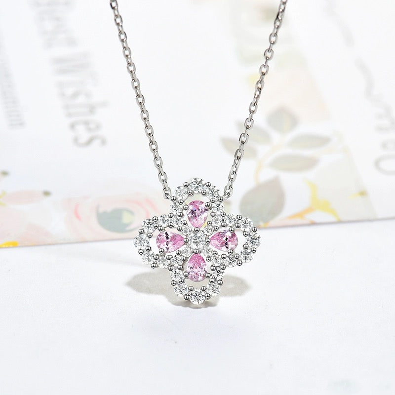 [Angela Jewellery]LOOP NECKLACE FULL MOTIF DIAMOND 16MM MULTIPLE COLORS