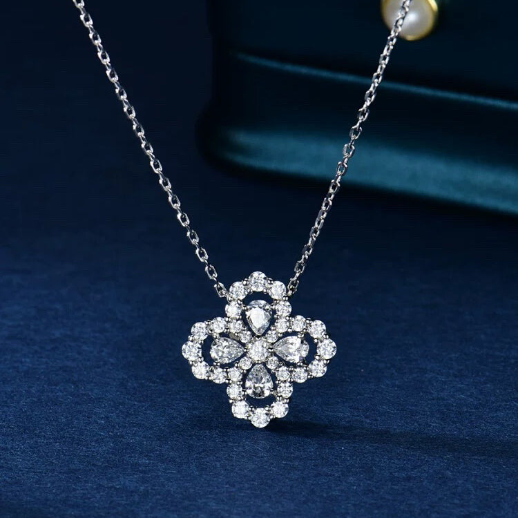 [Angela Jewellery]LOOP NECKLACE FULL MOTIF DIAMOND 16MM MULTIPLE COLORS