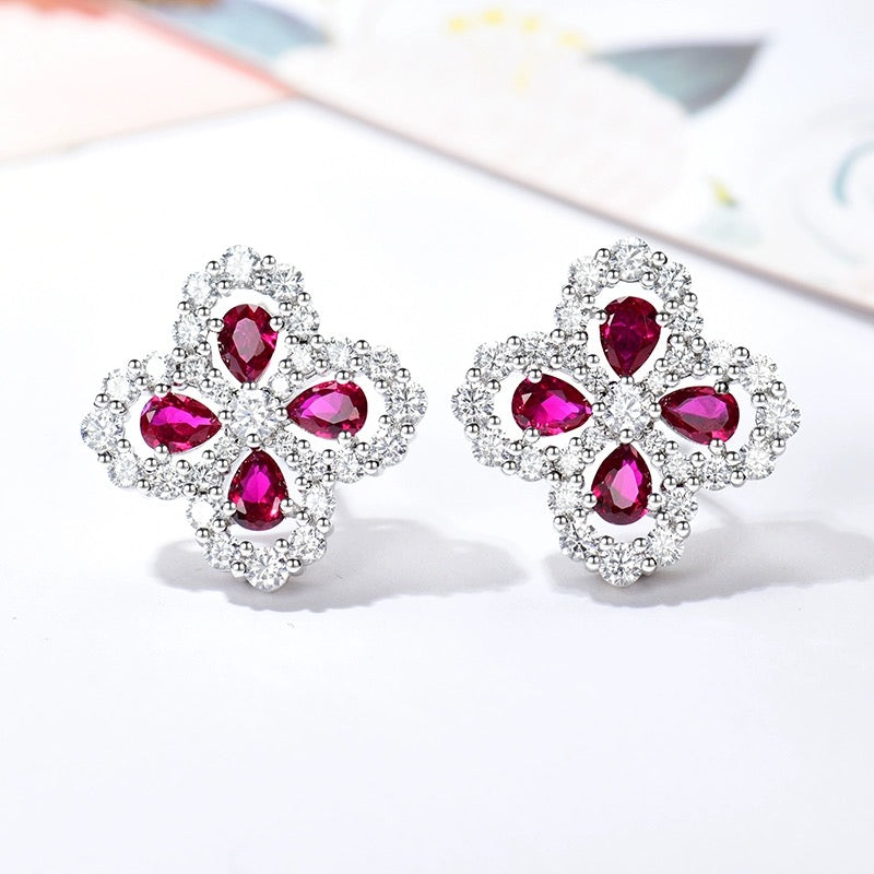 [Angela Jewellery]LOOP EARRINGS FULL MOTIF DIAMOND 16MM