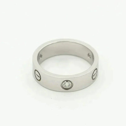 [Angela Jewellery]LOVE RING 5.5MM 3 DIAMONDS SILVER