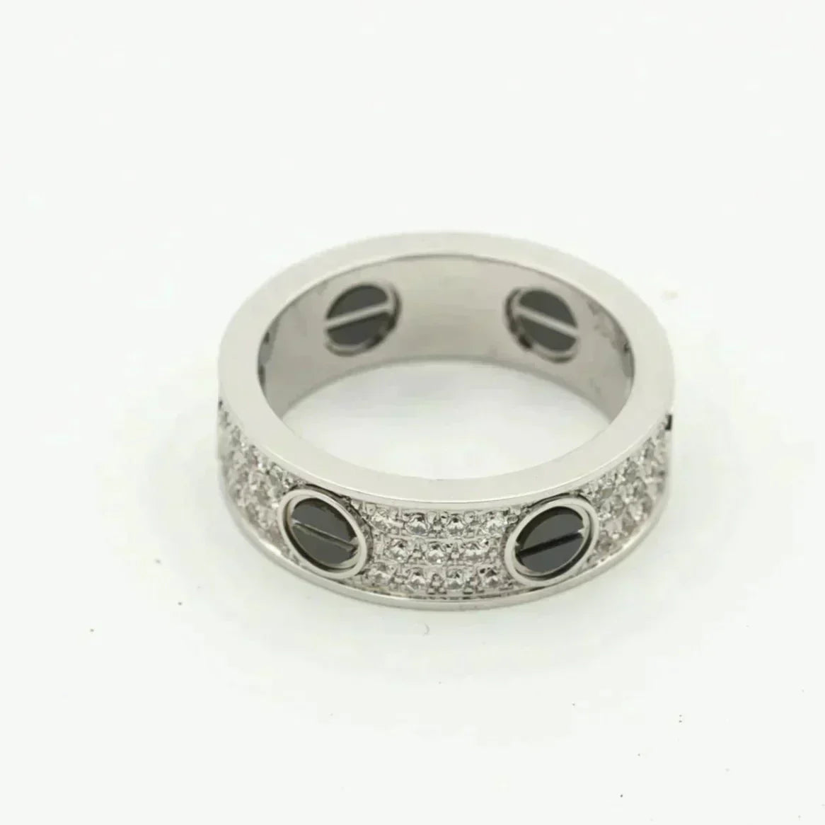 [Angela Jewellery]LOVE RING 5.5MM DIAMONDS PAVED CERAMIC