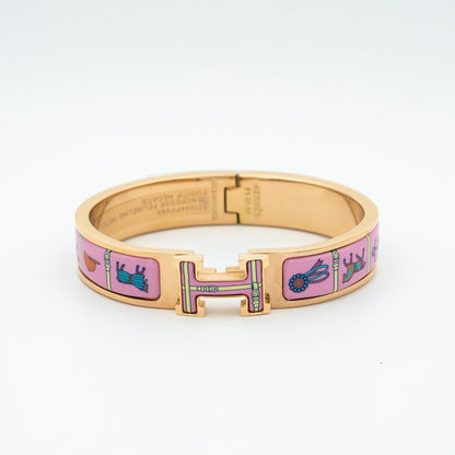 [Angela Jewellery]H PINK GOLD BRACELET PINK CERAMIC