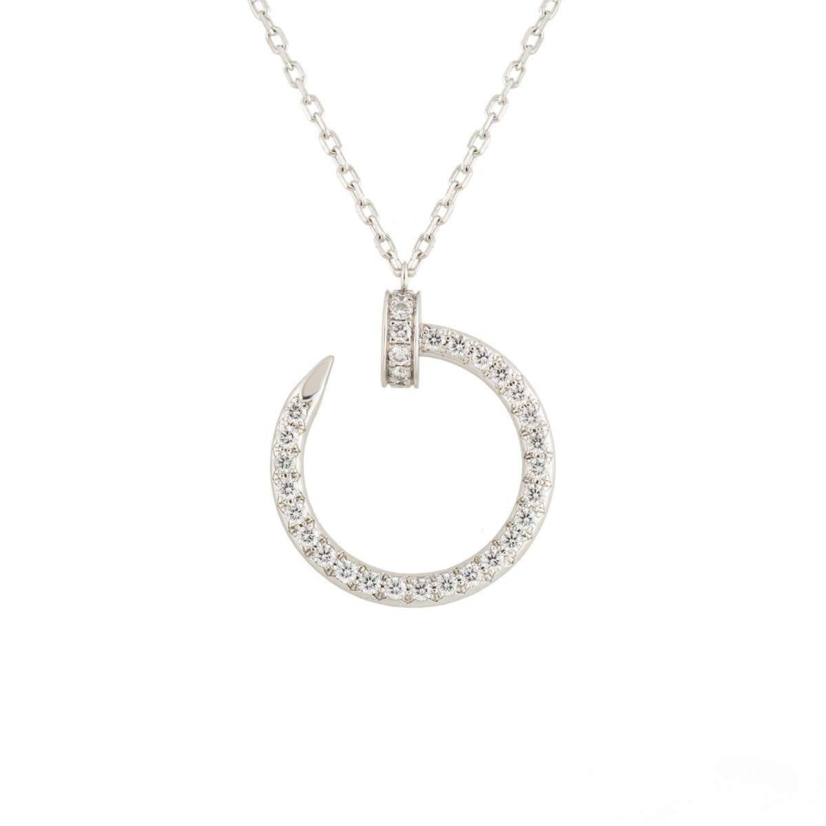 [Angela Jewellery]JUSTE NECKLACE SILVER DIAMONDS