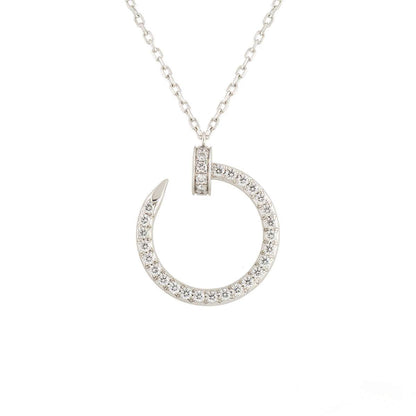 [Angela Jewellery]JUSTE NECKLACE SILVER DIAMONDS