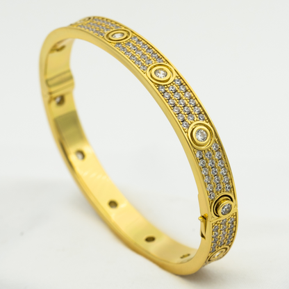 [Angela Jewellery]LOVE BRACELET 6.1MM DIAMOND-PAVED 10 BIG DIAMONDS