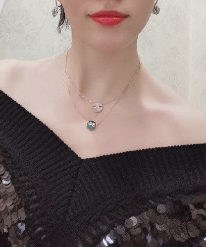 [Angela Jewellery]JEUX DE PINK GOLD DIAMOND NECKLACE