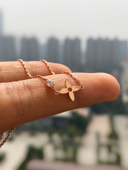 [Angela Jewellery]BLOSSOM PENDANT PINK GOLD AND DIAMOND