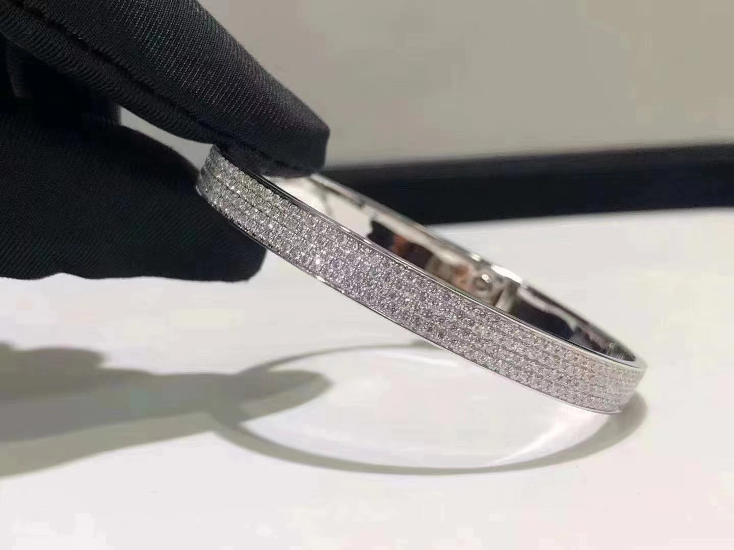 [Angela Jewellery]HM KELLY BRACELET IN SILVER AND FULL PAVE DIAMOND